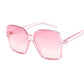 Black Square Oversized Sunglasses Women Big Frame Colorful Sun Glasses Female Mirror Oculos Unisex Gradient Hip Hop Shades