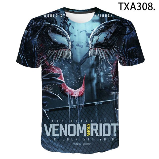 2020 New Fashion Summer T shirt Men Women Children Superhero Venom 3D Printed Tshirt Casual Boy Girl Kids Cool Tee Shirts