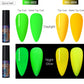 Luminous Nail Gel Glow In Dark Fluorescent Neon UV LED Semi Permanent Soak Off Gel Varnish Lighting In Night Nail Art Varnish