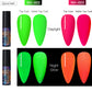 Luminous Nail Gel Glow In Dark Fluorescent Neon UV LED Semi Permanent Soak Off Gel Varnish Lighting In Night Nail Art Varnish