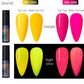Luminous Nail Gel Glow In Dark Fluorescent Neon UV LED Semi Permanent Soak Off Gel Varnish Lighting In Night Nail Art Varnish