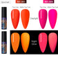 Luminous Nail Gel Glow In Dark Fluorescent Neon UV LED Semi Permanent Soak Off Gel Varnish Lighting In Night Nail Art Varnish