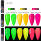 Luminous Nail Gel Glow In Dark Fluorescent Neon UV LED Semi Permanent Soak Off Gel Varnish Lighting In Night Nail Art Varnish