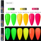 Luminous Nail Gel Glow In Dark Fluorescent Neon UV LED Semi Permanent Soak Off Gel Varnish Lighting In Night Nail Art Varnish