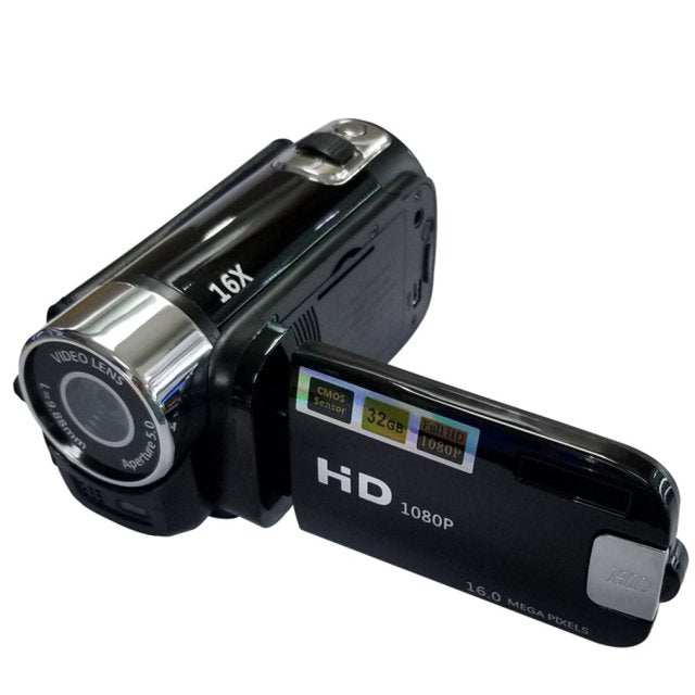 Vlog Camera 1080P Full HD 16 Million Pixel  DV Camcorder Digital Video Camera  Screen 16X Night Shoot Zoom Digital Zoom