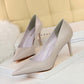 BIGTREE Shoes Women Pumps Fashion High Heels Shoes Black Pink White Shoes Women Wedding Shoes Ladies Stiletto Women Heels 2021