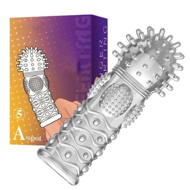 Finger Sleeve Vibrator G Spot Massage Silicone Adult Masturbation Sex Massage Exotic Accessories Sex Vibrator Toys for Women