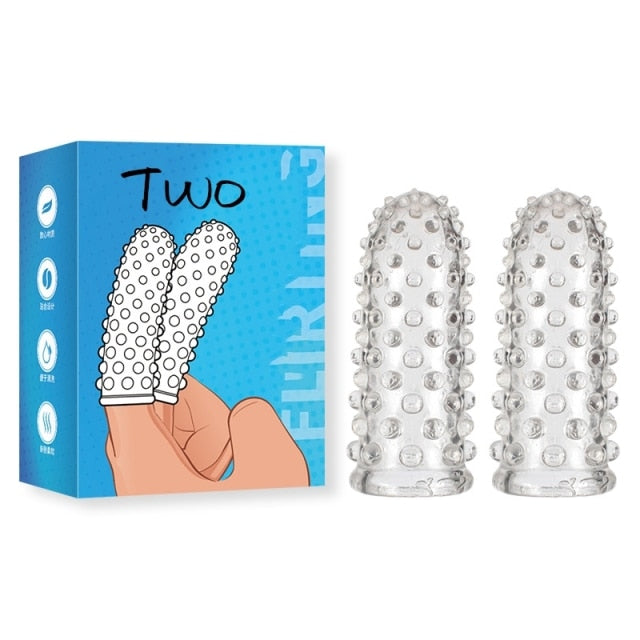 Finger Sleeve Vibrator G Spot Massage Silicone Adult Masturbation Sex Massage Exotic Accessories Sex Vibrator Toys for Women