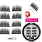 MB New 8Pcs Magnet Mink Lashes 100% Magnetic Eyelashes Natural Hair False Eye lashes 3D Fake Lash Fluffy Faux Cils magnetique
