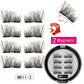 MB New 8Pcs Magnet Mink Lashes 100% Magnetic Eyelashes Natural Hair False Eye lashes 3D Fake Lash Fluffy Faux Cils magnetique
