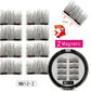 MB New 8Pcs Magnet Mink Lashes 100% Magnetic Eyelashes Natural Hair False Eye lashes 3D Fake Lash Fluffy Faux Cils magnetique