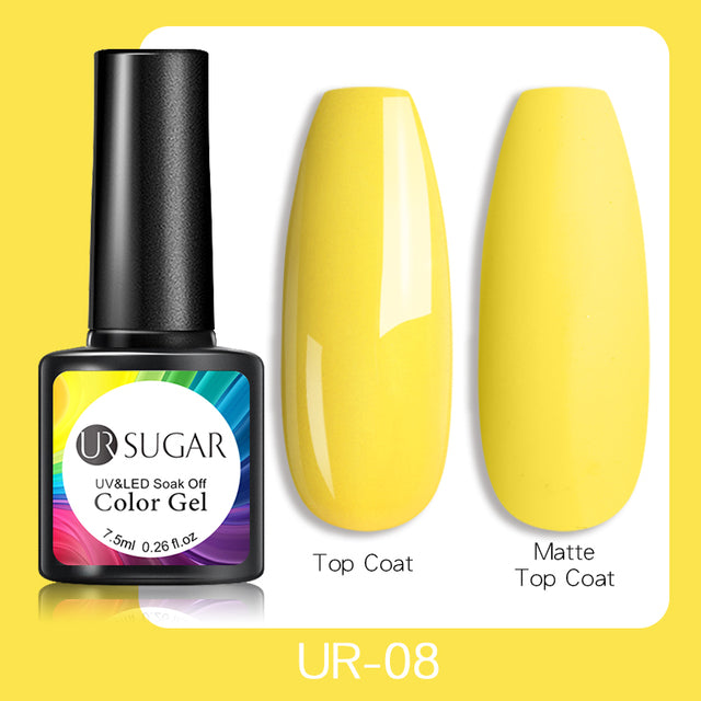 UR SUGAR 7.5ml Luminous Gel Nail Polish Glow In Dark Fluorescent Neon UV LED Nails Gel Soak Off Gel Varnish Nail Art Tools