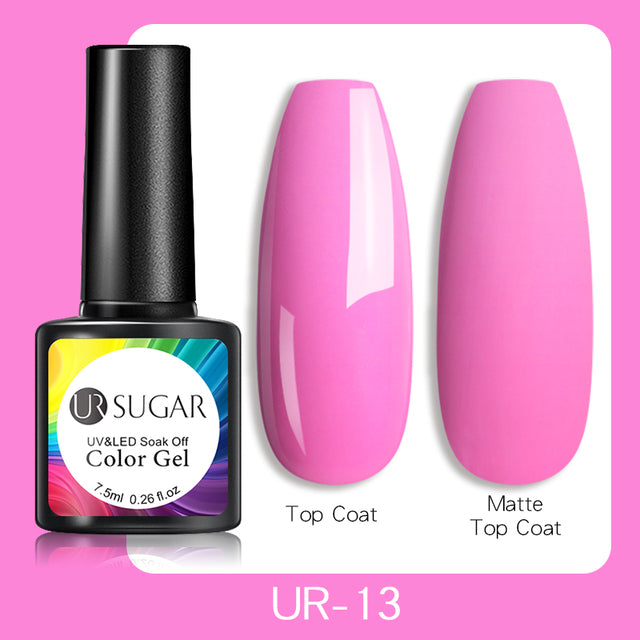 UR SUGAR 7.5ml Luminous Gel Nail Polish Glow In Dark Fluorescent Neon UV LED Nails Gel Soak Off Gel Varnish Nail Art Tools
