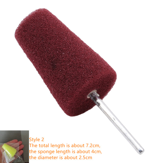 Auto Wheel Polishing Sponge Used for Electric Drill 3inch/ 4inch Burnishing Ball Polishing Cone Car Hub Buffing Sponge