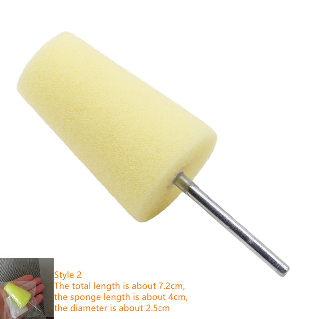 Auto Wheel Polishing Sponge Used for Electric Drill 3inch/ 4inch Burnishing Ball Polishing Cone Car Hub Buffing Sponge