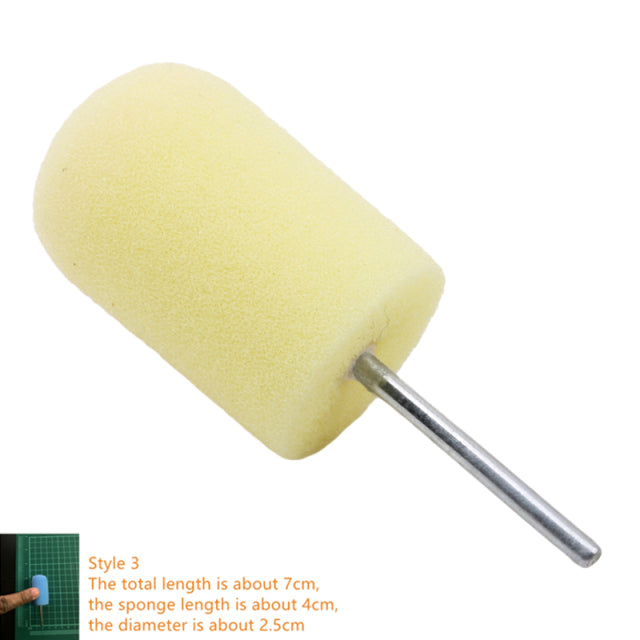 Auto Wheel Polishing Sponge Used for Electric Drill 3inch/ 4inch Burnishing Ball Polishing Cone Car Hub Buffing Sponge