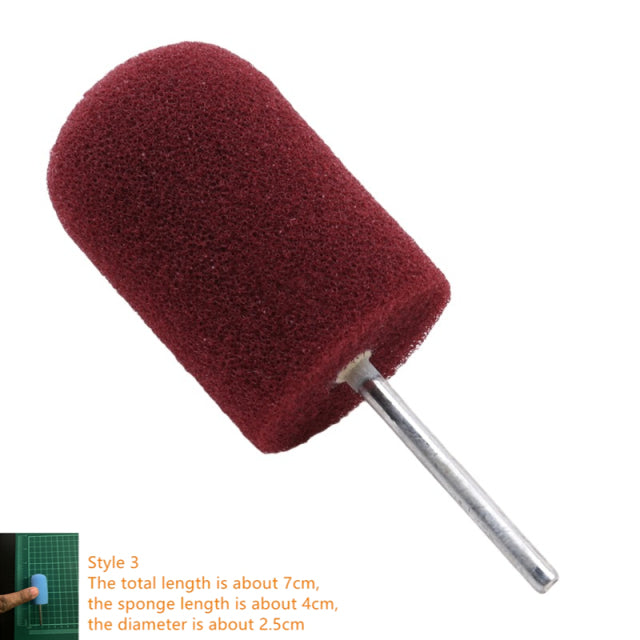 Auto Wheel Polishing Sponge Used for Electric Drill 3inch/ 4inch Burnishing Ball Polishing Cone Car Hub Buffing Sponge