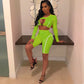 HAOYUAN Two Piece Set Women Fall Tracksuit Festival Clothing Crop Top Biker Shorts Sweat Suits Matching Sets Sexy Club Outfits