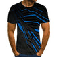 Casual Men&#39;s T-Shirts Men&#39;s 3D Plaid Tops Daily Casual Short-Sleeved Summer Fashion O-Neck Shirts Daily Streetwear