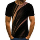 Casual Men&#39;s T-Shirts Men&#39;s 3D Plaid Tops Daily Casual Short-Sleeved Summer Fashion O-Neck Shirts Daily Streetwear
