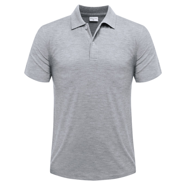 Solid Color Lapel POLO Shirt Summer Fashion Breathable Men and Women Short-Sleeved Top Custom Embroidery Printing LOGO 2021 NEW