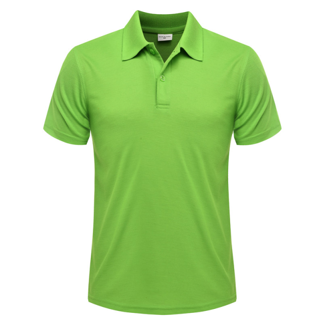 Solid Color Lapel POLO Shirt Summer Fashion Breathable Men and Women Short-Sleeved Top Custom Embroidery Printing LOGO 2021 NEW