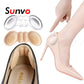 Sunvo Silicone Heel Pads for Women&#39;s Shoes Inserts High Heels Gel Insoles for Shoes Back Heel Pain Relief Liners Protector Pad