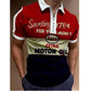 2021 New Men Polo Shirts Summer High Quality Casual Daily Short Sleeve Striped Mens Shirts Turn-Down Collar Zippers TEES Men