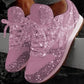 2020 New Casual Women Bling Sneakers Flat Ladies Vulcanized Shoes Female Height Increase Chunky Sneaker Running Sparkling Shoes