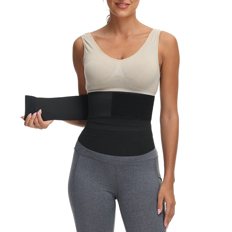 Waist Trainer for Women Tummy Wrap Waist Trimmer Belt Slimming Body Shaper Plus Size Invisible Wrap Waist Trainer Waist Support