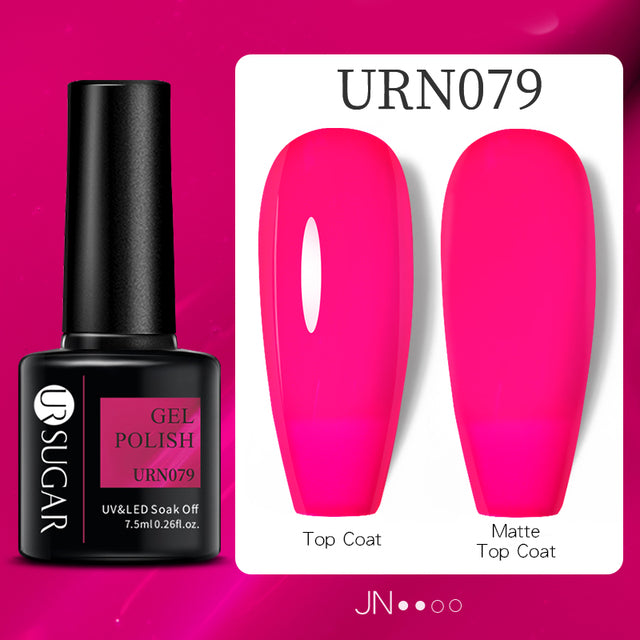 UR SUGAR 7.5ml Luminous Thermal Gel Nail Polish 2 In 1 Color Changing Glow in Dark Soak Off Manicuring UV Gel Nail Art Varnish