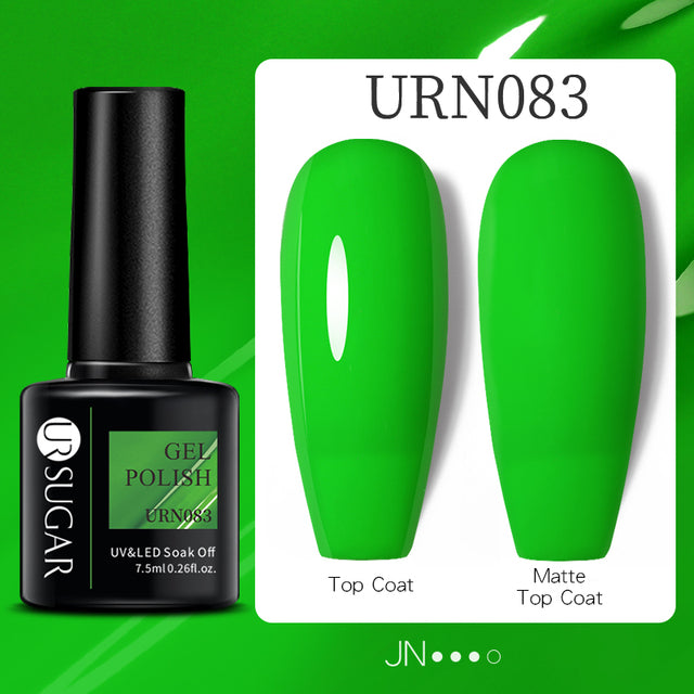 UR SUGAR 7.5ml Luminous Thermal Gel Nail Polish 2 In 1 Color Changing Glow in Dark Soak Off Manicuring UV Gel Nail Art Varnish