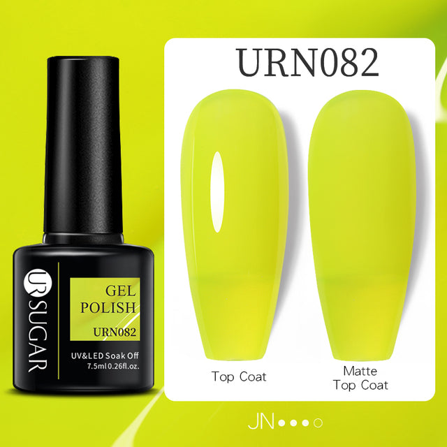 UR SUGAR 7.5ml Luminous Thermal Gel Nail Polish 2 In 1 Color Changing Glow in Dark Soak Off Manicuring UV Gel Nail Art Varnish