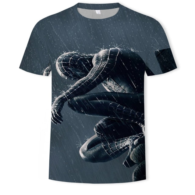 Spider Venom 3D Printing T-shirt Men&#39;s Fitness Short Sleeve Compression Shirt Latest Venom Movie Casual Top