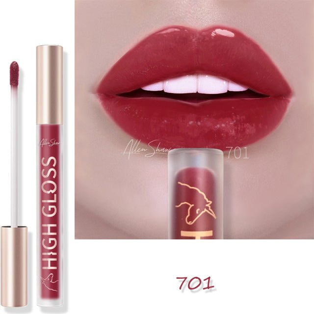 Nude Creamy Semi Matte Lipgloss Waterproof Long Lasting Moist Lip Gloss Plumper Liquid Lipstick Lips Tattoo Makeup rouge a levre