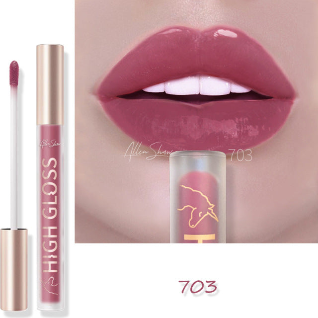 Nude Creamy Semi Matte Lipgloss Waterproof Long Lasting Moist Lip Gloss Plumper Liquid Lipstick Lips Tattoo Makeup rouge a levre