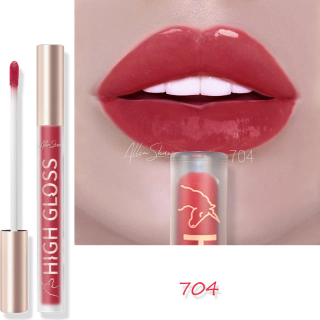Nude Creamy Semi Matte Lipgloss Waterproof Long Lasting Moist Lip Gloss Plumper Liquid Lipstick Lips Tattoo Makeup rouge a levre