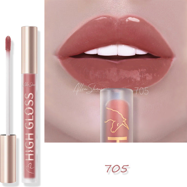 Nude Creamy Semi Matte Lipgloss Waterproof Long Lasting Moist Lip Gloss Plumper Liquid Lipstick Lips Tattoo Makeup rouge a levre