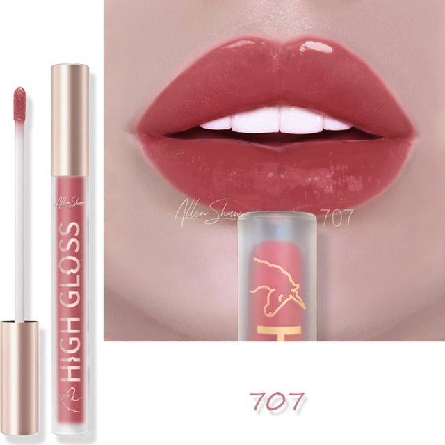 Nude Creamy Semi Matte Lipgloss Waterproof Long Lasting Moist Lip Gloss Plumper Liquid Lipstick Lips Tattoo Makeup rouge a levre