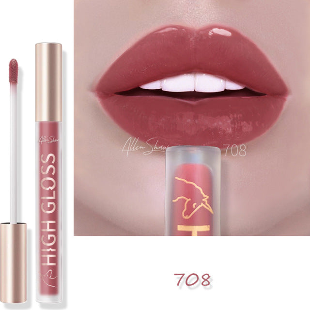 Nude Creamy Semi Matte Lipgloss Waterproof Long Lasting Moist Lip Gloss Plumper Liquid Lipstick Lips Tattoo Makeup rouge a levre