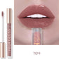 Nude Creamy Semi Matte Lipgloss Waterproof Long Lasting Moist Lip Gloss Plumper Liquid Lipstick Lips Tattoo Makeup rouge a levre