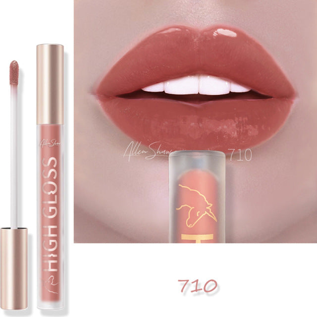 Nude Creamy Semi Matte Lipgloss Waterproof Long Lasting Moist Lip Gloss Plumper Liquid Lipstick Lips Tattoo Makeup rouge a levre