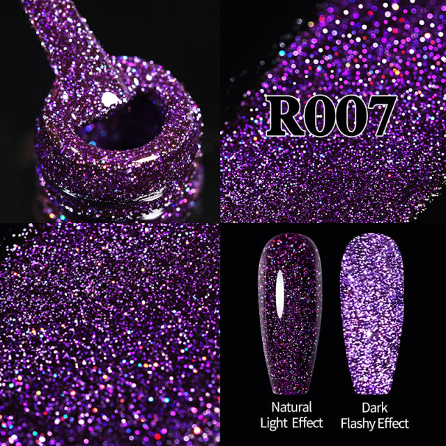 UR SUGAR 7.5ml Reflective Glitter Gel Nail Polish Winter Color Sparkling Sequins Soak Off UV LED Varnish Nail Art Decoration