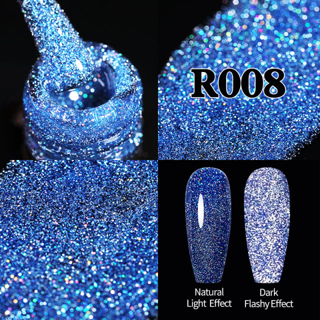 UR SUGAR 7.5ml Reflective Glitter Gel Nail Polish Winter Color Sparkling Sequins Soak Off UV LED Varnish Nail Art Decoration