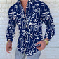 Luxury Social shirt Men New Slim Fit Long Sleeve Dress Shirts Lapel buttons Chemise Homme Casual Men Club Prom Shirt