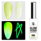 BOZLIN 12 Colors Glow In Dark Liner Art Gel 8ml Soak Off UV/LED Luminous Neon Color Gel Nail Polish Nail Art Tool Designs Liners