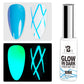 BOZLIN 12 Colors Glow In Dark Liner Art Gel 8ml Soak Off UV/LED Luminous Neon Color Gel Nail Polish Nail Art Tool Designs Liners