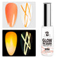 BOZLIN 12 Colors Glow In Dark Liner Art Gel 8ml Soak Off UV/LED Luminous Neon Color Gel Nail Polish Nail Art Tool Designs Liners