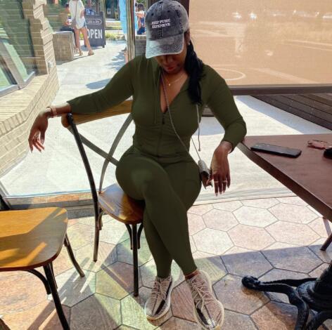 Streetwear White Knitted Sexy Bodycon Lucky Label Jumpsuit Women Overall 2022 Long Sleeve Skinny Rompers Womens Jumpsuit Female