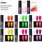 Luminous Nail Gel Glow In Dark Fluorescent Neon UV LED Semi Permanent Soak Off Gel Varnish Lighting In Night Nail Art Varnish
